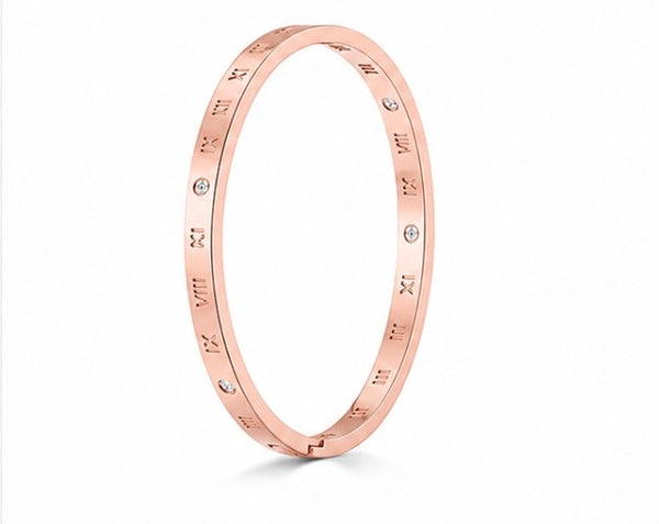 Sol Mare Rose Imperia Bangle | 316L Stainless Steel | 18K Rose Gold PVD | 3-Year Warranty