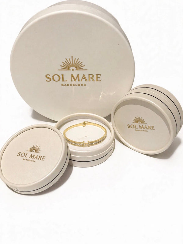 Sol Mare Regina Bangle | 316L Stainless Steel | 18K Gold PVD | 3-Year Warranty