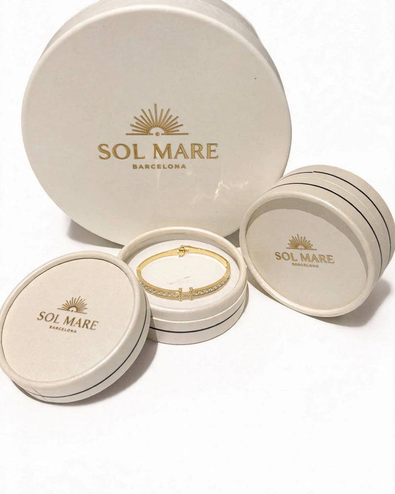 Sol Mare Regina Bangle | 316L Stainless Steel | 18K Gold PVD | 3-Year Warranty