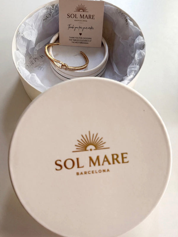 Sol Mare Rose Amore Bangle | 316L Stainless Steel | 18K Rose Gold PVD | 3-Year Warranty