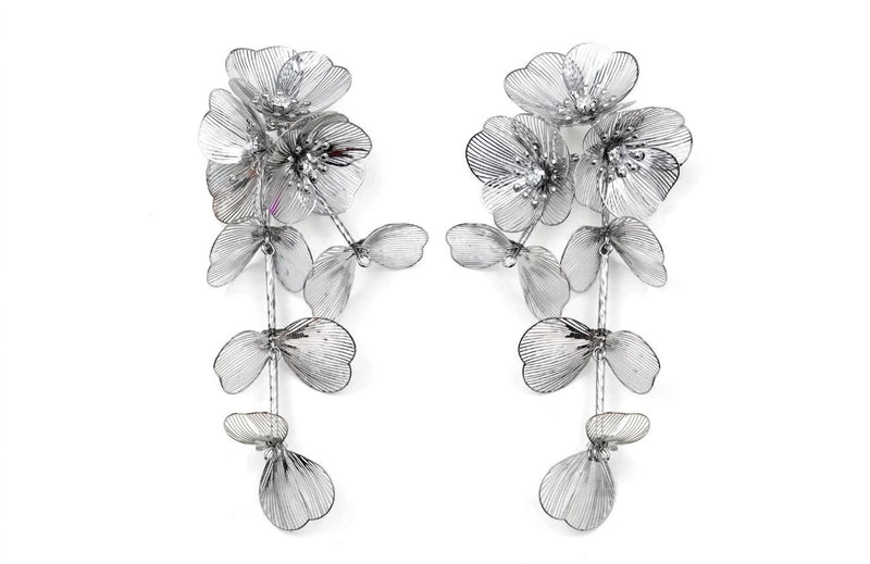 Sol Mare Sakura Silver Earrings | 316L Stainless Steel | 3-Year Warranty