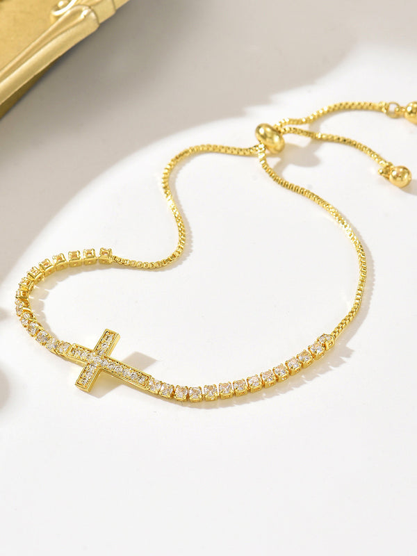Sol Mare Divina Cross Bracelet | 3-Year Warranty