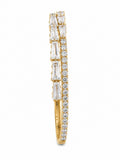 Solmare Celeste Baguette Bangle | 316L Stainless Steel | 18K PVD Gold-Plated | 3-Year Warranty