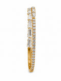 Solmare Celeste Baguette Bangle | 316L Stainless Steel | 18K PVD Gold-Plated | 3-Year Warranty