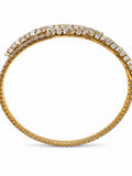 Solmare Celeste Baguette Bangle | 316L Stainless Steel | 18K PVD Gold-Plated | 3-Year Warranty