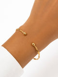 Solmare Twisted Aura Cuff | 316L Stainless Steel | 18K PVD Gold Plated | 3-Year Warranty