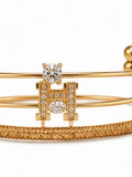 Solmare Celeste Triple Cuff | 316L Stainless Steel | 18K PVD Gold Plated | 3-Year Warranty