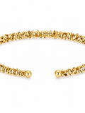 Sol Mare Aureo Twist Cuff | 316L Stainless Steel | 18K PVD Gold Plated | 3-Year Warranty