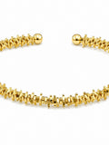 Sol Mare Aureo Twist Cuff | 316L Stainless Steel | 18K PVD Gold Plated | 3-Year Warranty