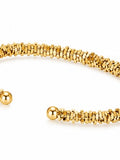 Sol Mare Aureo Twist Cuff | 316L Stainless Steel | 18K PVD Gold Plated | 3-Year Warranty