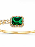 Solmare Emerald Crown Cuff | 316L Stainless Steel | 18K PVD Gold-Plated | 3-Year Warranty