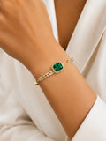 Solmare Emerald Crown Cuff | 316L Stainless Steel | 18K PVD Gold-Plated | 3-Year Warranty