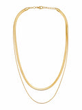 Sol Mare Serena Layered Necklace | 316L Stainless Steel | 18K Gold PVD | 3-Year Warranty