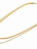 Sol Mare Serena Layered Necklace | 316L Stainless Steel | 18K Gold PVD | 3-Year Warranty