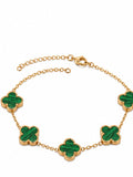 Sol Mare Noir Fleur Set Green | 316L Stainless Steel | 18K Gold PVD | 3-Year Warranty