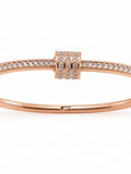 Sol Mare Rose Verona Bangle | 316L Stainless Steel | 18K Rose Gold PVD | 3-Year Warranty