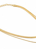 Sol Mare Serena Layered Necklace | 316L Stainless Steel | 18K Gold PVD | 3-Year Warranty