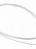 Sol Mare Serena Layered Necklace | 316L Stainless Steel | SİLVER PVD | 3-Year Warranty