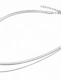 Sol Mare Serena Layered Necklace | 316L Stainless Steel | SİLVER PVD | 3-Year Warranty