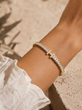Sol Mare Regina Bangle | 316L Stainless Steel | 18K Gold PVD | 3-Year Warranty