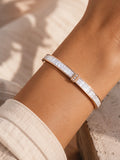 Sol Mare Perla Royale Bangle | 316L Stainless Steel | 18K Rose Gold PVD | 3-Year Warranty