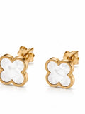 Sol Mare Noir Fleur Set White | 316L Stainless Steel | 18K Gold PVD | 3-Year Warranty