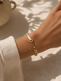 Sol Mare Éclat Cuff | 316L Stainless Steel | 18K Gold PVD | 3-Year Warranty