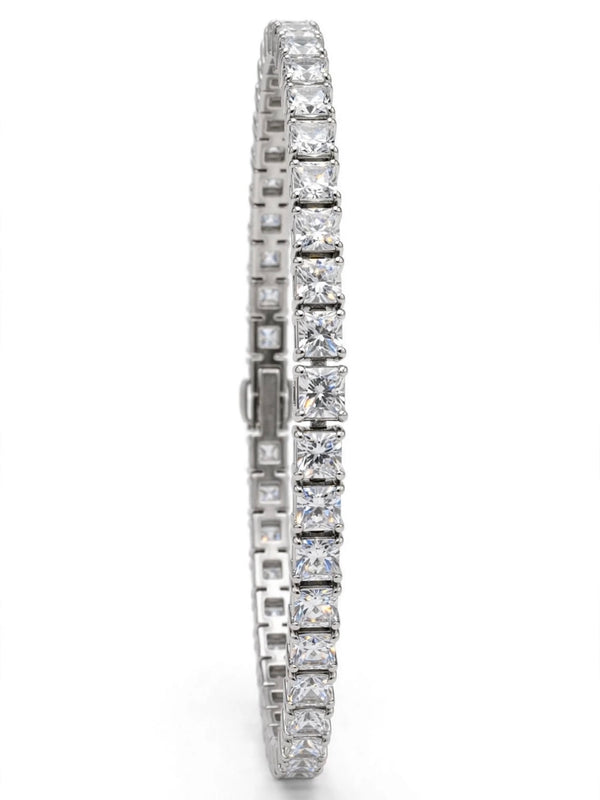 Sol Mare Royale Tennis Bracelet | 316L Stainless Steel | Silver PVD | 3-Year Warranty ⭐