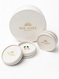 Sol Mare Dual Drop Ring – Emerald Green | 316L Stainless Steel | 18K Gold PVD | 3-Year Warranty