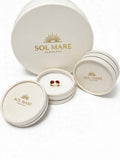 Solmare Ruby Dual Drop Ring | 316L Stainless Steel | 18K PVD Gold-Plated | 3-Year Warranty