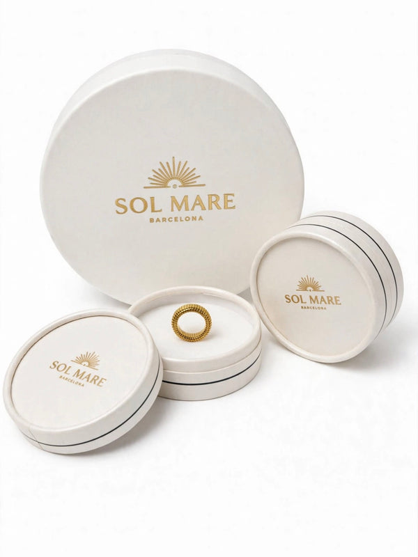 Sol Mare Sculpt Collection | 18K Gold PVD | Waterproof | 3-Year Warranty ⭐