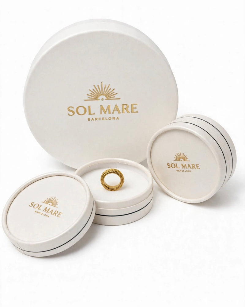 Sol Mare Sculpt Collection | 18K Gold PVD | Waterproof | 3-Year Warranty ⭐