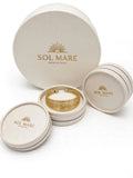 Solmare Golden Mesh Cuff Bangle | 316L Stainless Steel | 18K PVD Gold-Plated | 3-Year Warranty