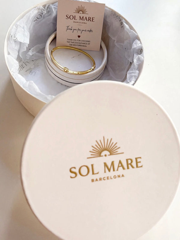 Sol Mare Éclat Cuff | 316L Stainless Steel | 18K Gold PVD | 3-Year Warranty