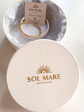 Sol Mare Aureo Twist Cuff | 316L Stainless Steel | 18K PVD Gold Plated | 3-Year Warranty