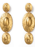 Sol Mare Terra Sculpt Earrings | 316L Stainless Steel | 18K Gold PVD | 3-Year Warranty