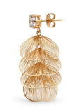 Sol Mare Palma Leaf Earrings | 316L Stainless Steel | 18K Gold PVD | 3-Year Warranty