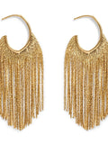 Sol Mare Cascade Fringe Earrings | 316L Stainless Steel | 18K Gold PVD | 3-Year Warranty