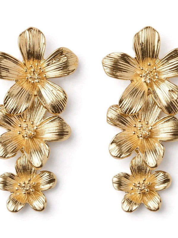 Sol Mare Flora Cascade Earrings Steel | 3-Year Warranty