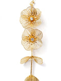 Sol Mare Sakura Gold Earrings | 316L Stainless Steel | 18K Gold PVD | 3-Year Warranty