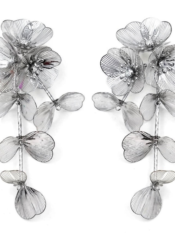 Sol Mare Sakura Silver Earrings | 3-Year Warranty