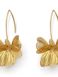 Sol Mare Petalia Drop Earrings | 316L Stainless Steel | 18K Gold PVD | 3-Year Warranty