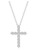 Sol Mare Lab-Grown Diamond Cross Necklace | Pt950 Platinum