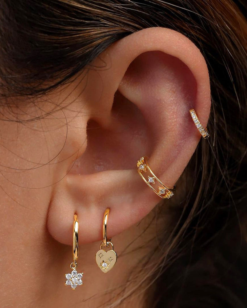 Sol Mare Celestial Earrings | 24K Gold-Plated | 3-Year Warranty
