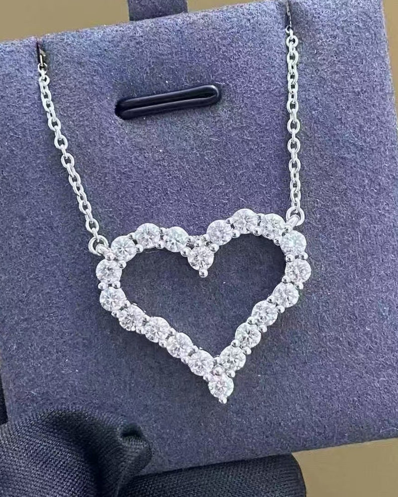 Sol Mare Lab-Grown Diamond Heart Necklace | PT950 Platinum