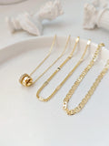 Sol Mare Layered Zircon Necklace | 14K Gold