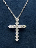 Sol Mare Lab-Grown Diamond Cross Necklace | Pt950 Platinum