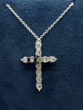 Sol Mare Lab-Grown Diamond Cross Necklace | Pt950 Platinum