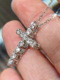 Sol Mare Lab-Grown Diamond Cross Necklace | Pt950 Platinum