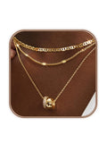 Sol Mare Layered Zircon Necklace | 14K Gold